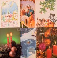 Kb. 200 db MODERN karácsonyi és újévi üdvözlő képeslap / Cca. 200 modern Christmas and New Year greeting postcards