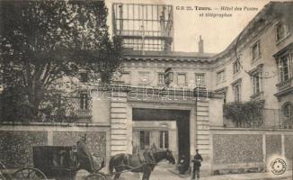 Tours Post and Telegraph office with horse cart (EK)