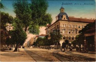 Budapest XIV. Aréna út (ma Dózsa György út), villamos, Aréna kávéház (EK)