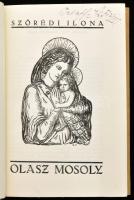 Szörédi Ilona: Olasz mosoly. Gerevich Tibor előszavával. Bp., [1941], Stádium Sajtóvállalat Rt., 248...