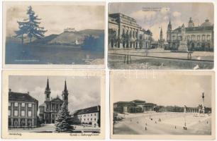 21 db RÉGI történelmi magyar város képeslap vegyes minőségben / 21 pre-1945 historical Hungarian town-view postcards in mixed quality