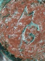 MG jelzéssel: Zöld mázas váza. Jelzett, hibátlan, m: 19 cm