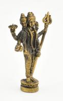 Vishnu. Bronz miniszobor, Thaiföld, 20. sz., jelzés nélkül, hibátlan, m: 4 cm