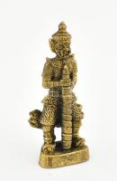 Yaksa. Bronz miniszobor, Thaiföld, 20. sz., jelzés nélkül, hibátlan, m: 4 cm