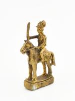 Ismeretlen szobrász: Don Quijote miniszobor. Hibátlan, m: 4,5 cm