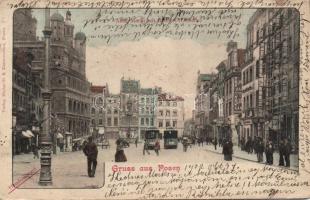 Poznan town hall with trams (EK)