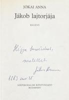 Jókai Anna: Jákob lajtorjája. Regény. DEDIKÁLT! Bp., 1982., Szépirodalmi. Kiadói egészvászon-kötés, ...