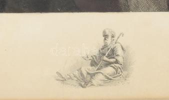 Strassgürtl Károly (1869-?): Jelenet. Rézkarc, papír, jelzett. Üvegezett fakeretben, 51,5×40 cm