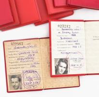 1958-1989 8 db párttagsági igazolvány külügyes házaspár részére