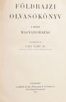 Lasz Samu: Földrajzi olvasókönyv. I. rész: Magyarország. Szerk.: - -. Bp., 1912, Lampel R. (Wodianer F. és Fiai) Rt., 279+1 p. Fekete-fehér fotókkal illusztrált. Átkötött félvászon-kötés, kissé kopott borítóval, a hátsó borítón címkenyomokkal.