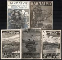 cca 1925 12 db régi reklámokról készült fotó 18x12 cm-ig