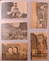 AFRIKA - Kb. 400 db régi képeslap albumban: városok és folklór / AFRICA - Cca. 400 pre-1945 postcard...