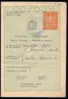 1928 Fényképes útlevél dr. Schmidt Márton ny. igazgató részére