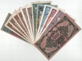 13db-os vegyes inflációs pengő bankjegy tétel T:F,VG