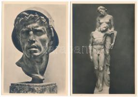 München Haus der Deutschen Kunst - 57 db régi használatlan német művészeti képeslap a Náci korszakbó...