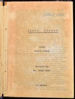 [Bunyan, John (1628-1688)] Bunyan János: Szent háború. Írta: - - . Ford.: Dr. Czakó Jenő. I-II. köt. (Gépelt fordítói kézirat). H.n., é.n., k.n., 299 p. Félvászon-kötésben, kissé kopott borítóval, kissé fakó gerinccel, tulajdonosi névbejegyzéssel (Czirbusz Endre).