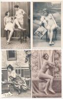 50 db RÉGI használatlan erotikus képeslap és nyomtatvány meztelen hölgyekkel / 50 pre-1950 unused erotic vintage postcards and cards with nude ladies