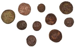 Római Birodalom 10db-os bronz érmetétel, közte császárnék portréi T:F Roman Empire 10pcs bronze coin lot, within portraits of empresses C:F