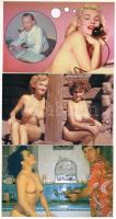 Kb. 89 db MODERN használatlan motívum képeslap: erotikus meztelen Pin-up lányok / Cca. 89 modern unu...