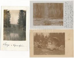 Jósikatelep, Jósikafalva, Béles, Belis; - 5 db régi fotó képeslap / 5 pre-1945 photo postcards