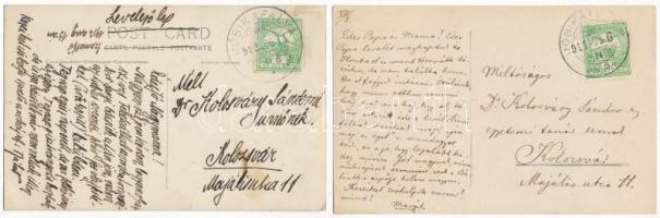 Jósikatelep, Jósikafalva, Béles, Belis; - 5 db régi fotó képeslap / 5 pre-1945 photo postcards