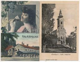 40 db RÉGI használatlan Heves megyei magyar város képeslap Eger környékéről (Baross nyomda) / 40 pre...