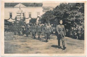 1940 Csíkszereda, Miercurea Ciuc; bevonulás / entry of the Hungarian troops (fl)