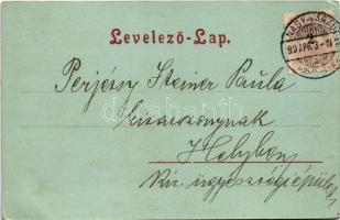 1899 (Vorläufer) Nagyvárad, Oradea; Püspöki palota és székesegyház télen. Sonnenfeld Adolf kiadása /...