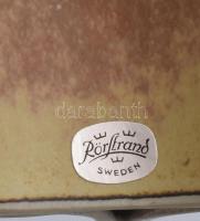 Rörstrand svéd mázas kerámia design gyertyatartó, jelzett, hibátlan, d: 12 cm, m: 10,5 cm