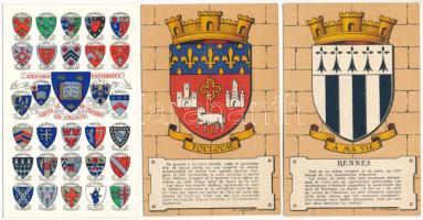 CÍMEREK - 26 db főleg RÉGI képeslap / COAT OF ARMS - 26 mostly pre-1950 postcards