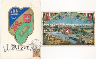 CÍMEREK - 26 db főleg RÉGI képeslap / COAT OF ARMS - 26 mostly pre-1950 postcards