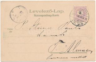 1899 (Vorläufer) Nagyvárad, Oradea; Kunstanstalt Kosmos 76. litho s: Geiger R. (EK)