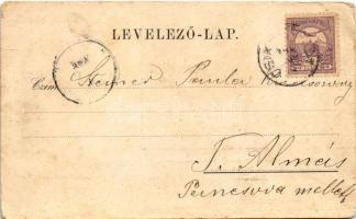 1900 Lugos, Lugoj; Görögkeleti (ortodox) templom. Nemes Kálmán kiadása / Griech.-Orient. Kirche / Bi...