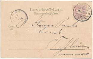 1899 (Vorläufer) Arad, Vértanú szobor / martyrs statue. Kunstanstalt Kosmos Art Nouveau, litho s: Ge...