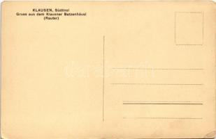 Chiusa, Klausen (Südtirol); Gruss aus dem Klausner Batzenhäusl (Rauter) / hotel interior (EK)