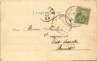 1902 Tusnádfürdő, Baile Tusnad; meleg fürdő / spa, bath (EK)