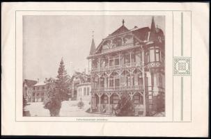 cca 1910 Ó-Tátrafüred Gyógyfürdő (Tatransky Stary Smokovec) fotókkal illusztrált ismertető prospektu...