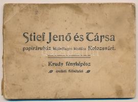 Kolozsvár, Cluj; hiányos leporellófüzet 10 képpel. Stief Jenő és Társa kiadása, Krudy fényképész felvételei / non-postcard leporello booklet with 10 pictures (b)