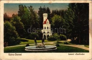 1929 Vatra Dornei, Dornavátra, Bad Dorna-Watra (Bukovina, Bukowina); Izvorul Sentinela / spring source (fl)