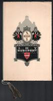 1926 Budapest Székesfőváros Tanácsa által a Szállodások nemzetközi Egyesületének tiszteletére rendezett estebéd menükártyája