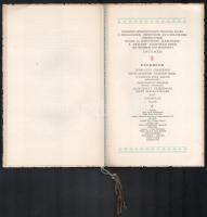 1926 Budapest Székesfőváros Tanácsa által a Szállodások nemzetközi Egyesületének tiszteletére rendez...