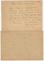 1943 2 db magyar második világháborús zsidó KMSZ (közérdekű munkaszolgálatos) tábori posta munkatábo...