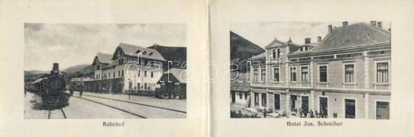 Visegrad leporello with railway-stations, hotels