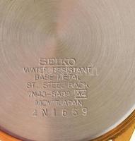Seiko day-date öltönyóra (SGG474P3), kvarc szerkezettel működik, új állapotban szíj ragasztója kiszá...