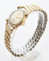 Bulova női karóra, kézi felhúzós szerkezettel, jó állapotban, kissé korrodált számlappal fém szíjjal...