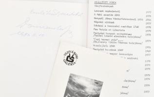 1980 Domonkos Imre (1917-1995) festőművész "A magyar katona" c. kiállításának meghívói, pr...