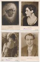 SZÍNÉSZNŐK, SZÍNÉSZ - 16 db régi külföldi képeslap / ACTRESSES, ACTOR - 16 pre-1945 non-Hungarian postcards