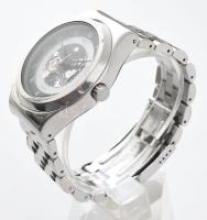 Automata Swatch karóra. fém tokkal, jelzett fém szíjjal, elindul, de tisztításra szoruló szerkezette...