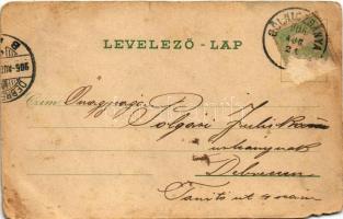 1906 Thurzófüred, Kupele Turzo (Gölnicbánya, Gelnica); Vendéglő, étterem, fürdőház, Budapest, Bányás...