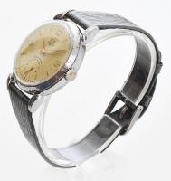 GUB GLashütte kézi felhúzós karóra. bőr szíjjal, működő, jó állapotban, 31 mm